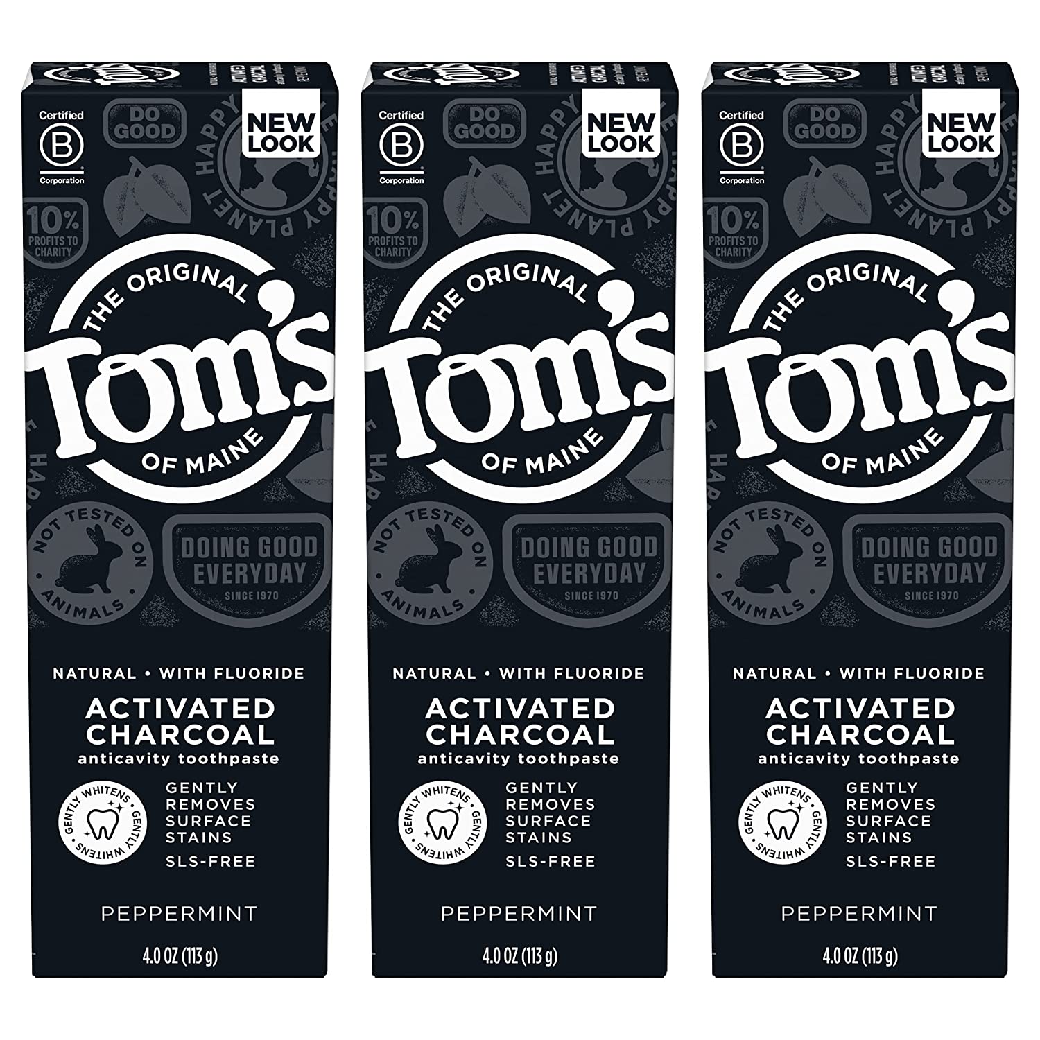Tom’s Of Maine Activated Charcoal Toothpaste (Peppermint)
