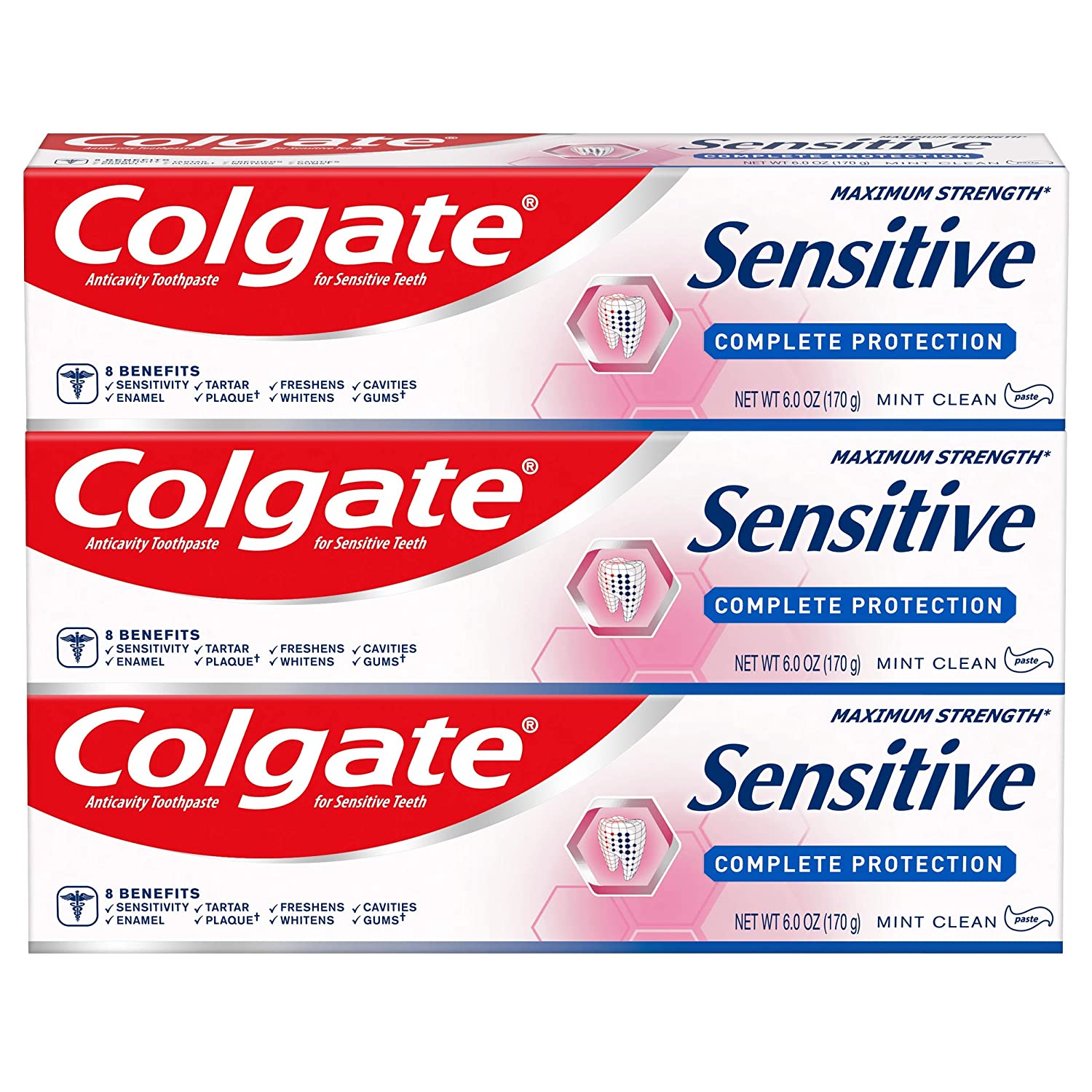 Colgate Sensitive Toothpaste – Mint (3 Pack)