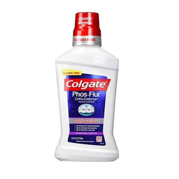 Colgate Phos-Flur Anti-Cavity Fluoride Rinse In Gushing Grape (16.9 Fl. Oz.)
