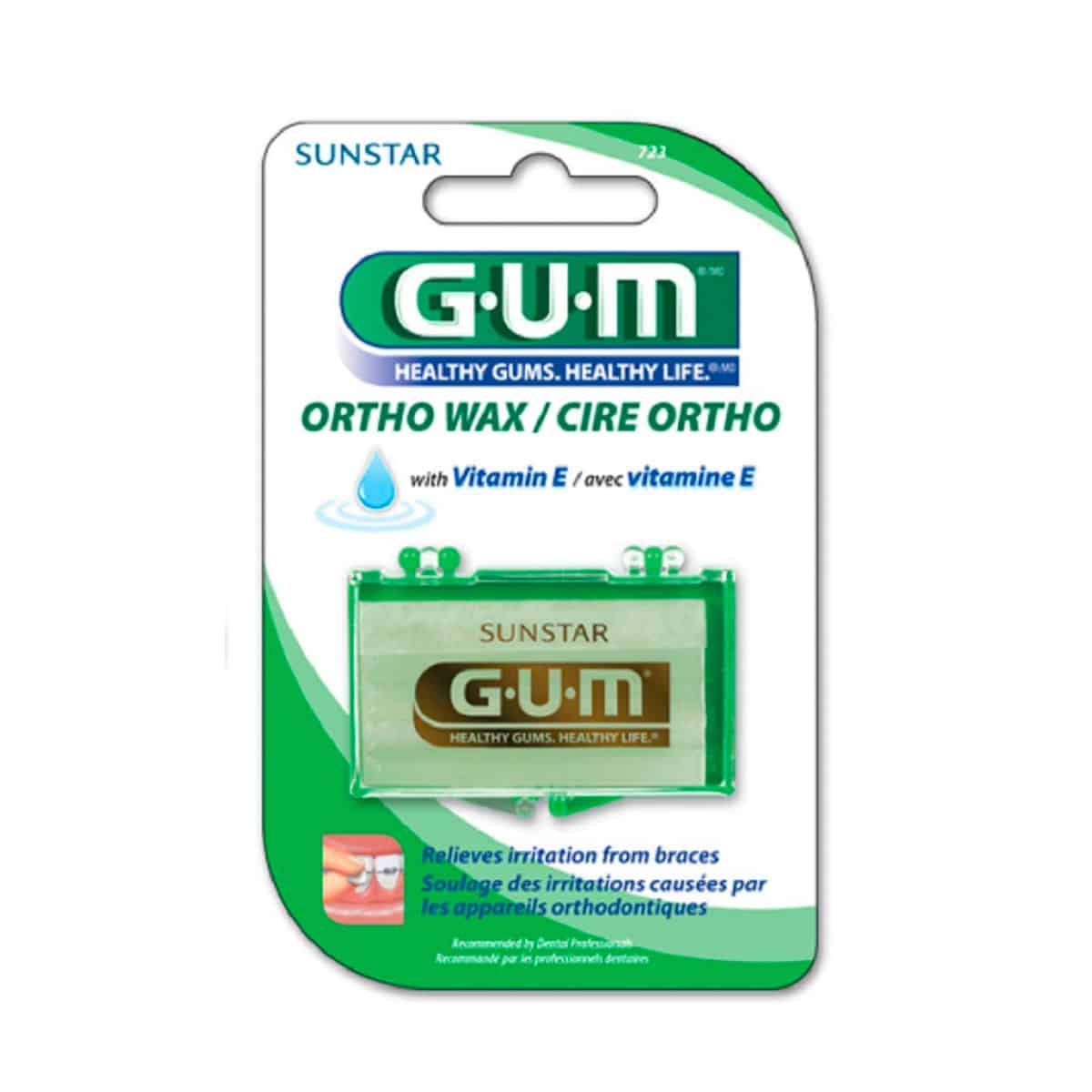 GUM Orthodontic Wax With Vitamin E And Aloe Vera